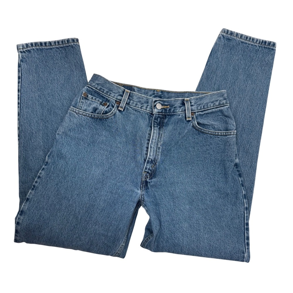 Levi's Classic Blue High-Rise Straight Leg Jeans